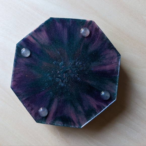 Devil Girl Sage Burn Bowl or Ashtray Handmade Resin Art Cute Goth Witchy - Picture 11 of 12